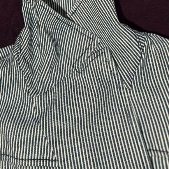 Ruby Rd. Navy and White Striped Jacket - Picture 3 of 7